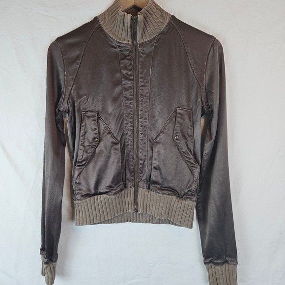 Joe's Jeans‎ Silky Brown bomber jacket, size XS - Picture 1 of 6